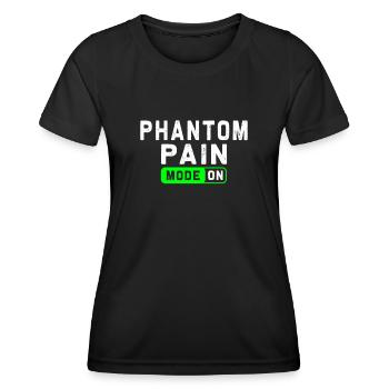 Chirurgie de prothèse d’humour amputée Amputation - T-shirt sport Femme - noir - Devant - AI Model Female 172 light (172cm)