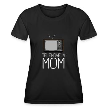 Telenovela Columbianas, émissions hispaniques et feuilletons - T-shirt sport Femme - noir - Devant - AI Model Female 172 light (172cm)