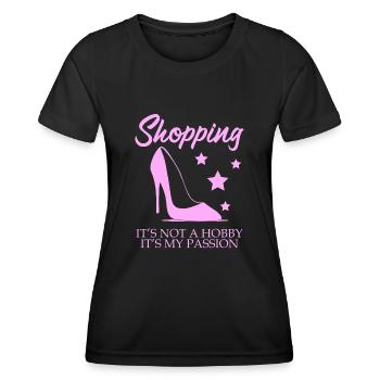 Shopping Shoes High Heels - Women's Functional T-Shirt - black - Front - AI Model Female 172 light (172cm)