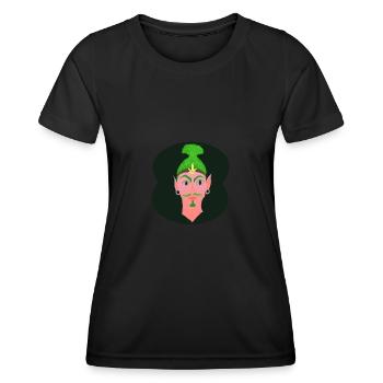 Waldelb by HOB Products - Frauen Funktions-T-Shirt - Schwarz - Vorne - AI Model Female 172 light (172cm)