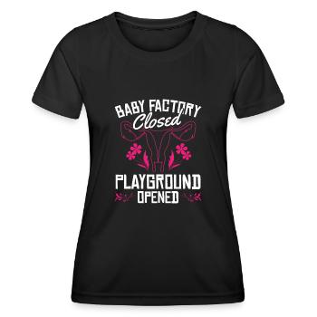 Hysterektomie Hysterektomie - Frauen Funktions-T-Shirt - Schwarz - Vorne - AI Model Female 172 light (172cm)