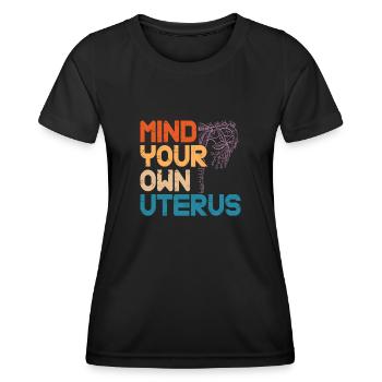 Hysterektomie Hysterektomie - Frauen Funktions-T-Shirt - Schwarz - Vorne - AI Model Female 172 light (172cm)
