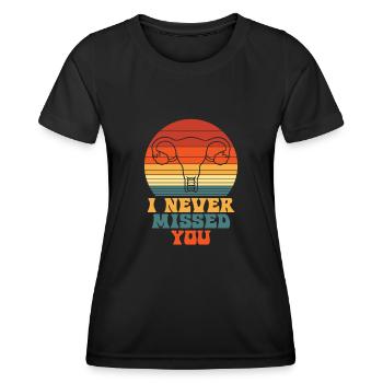 Hysterektomie - Frauen Funktions-T-Shirt - Schwarz - Vorne - AI Model Female 172 light (172cm)