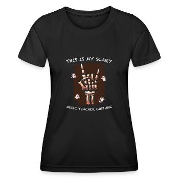 Professeur de musique Professeur de musique Professeur de musique - T-shirt sport Femme - noir - Devant - AI Model Female 172 light (172cm)