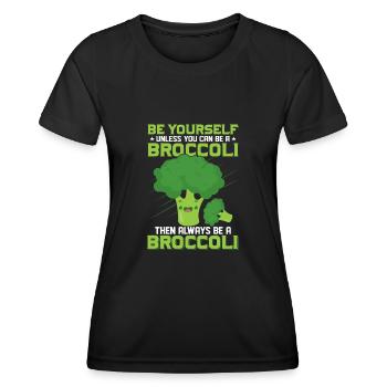 Always Be Yourself Unless You Can Be A Broccoli V - Frauen Funktions-T-Shirt - Schwarz - Vorne - AI Model Female 172 light (172cm)