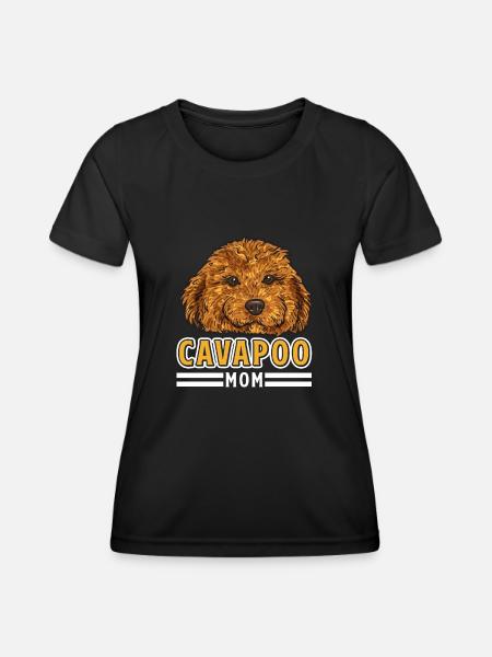 Cavapoo Cavoodle Capoodle Hund - Frauen Funktions-T-Shirt - Schwarz