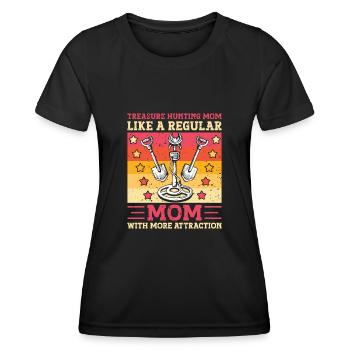 Metaldetektor Schatzsucher Schatzsuche - Frauen Funktions-T-Shirt - Schwarz - Vorne - AI Model Female 172 light (172cm)