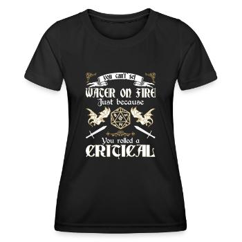 RPG RPG jeux de rôle sur table jeu de rôle de joueur - T-shirt sport Femme - noir - Devant - AI Model Female 172 light (172cm)