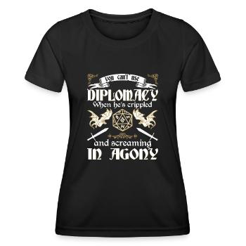 RPG RPG jeux de rôle sur table jeu de rôle de joueur - T-shirt sport Femme - noir - Devant - AI Model Female 172 light (172cm)