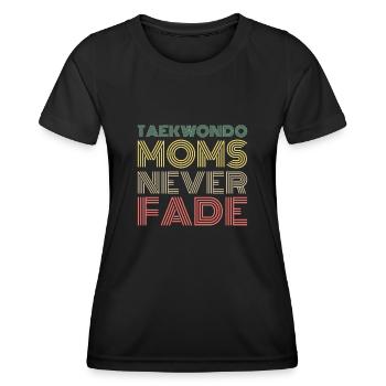 Taekwondo Taekwondo-Mama - Frauen Funktions-T-Shirt - Schwarz - Vorne - AI Model Female 172 light (172cm)