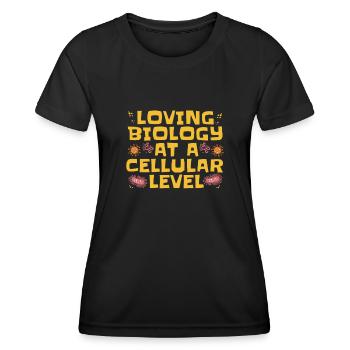 Biologie Biologe Zellen Molekularbiologe - Frauen Funktions-T-Shirt - Schwarz - Vorne - AI Model Female 172 light (172cm)