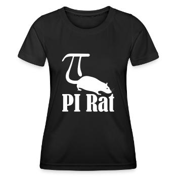 Pi Rat Math Rats - T-shirt sport Femme - noir - Devant - AI Model Female 172 light (172cm)