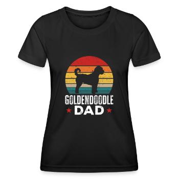 Goldendoodle Doodle Hund - Frauen Funktions-T-Shirt - Schwarz - Vorne - AI Model Female 172 light (172cm)