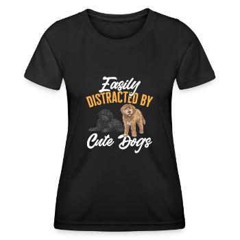 Goldendoodle Doodle Dog - Women's Functional T-Shirt - black - Front - AI Model Female 172 light (172cm)