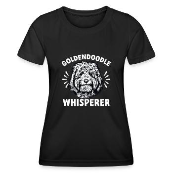 Goldendoodle Doodle Hund - Frauen Funktions-T-Shirt - Schwarz - Vorne - AI Model Female 172 light (172cm)