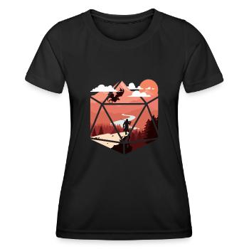 RPG RPG jeux de rôle sur table jeu de rôle de joueur - T-shirt sport Femme - noir - Devant - AI Model Female 172 light (172cm)