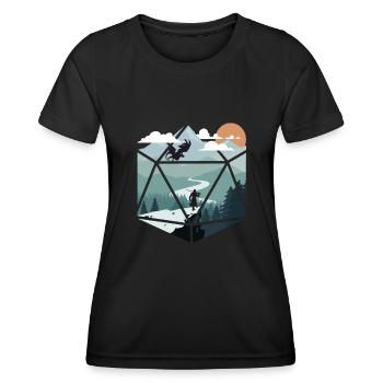 RPG RPG jeux de rôle sur table jeu de rôle de joueur - T-shirt sport Femme - noir - Devant - AI Model Female 172 light (172cm)