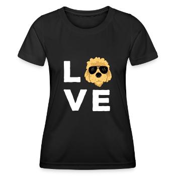 Goldendoodle Doodle Dog - Women's Functional T-Shirt - black - Front - AI Model Female 172 light (172cm)