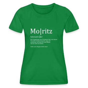 Erzgebirge Moritz - Frauen Funktions-T-Shirt - Kelly Green - Vorne - AI Model Female 172 dark (172cm)
