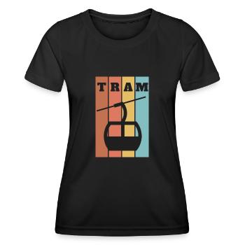 Téléphérique Téléphérique Télécabine - T-shirt sport Femme - noir - Devant - AI Model Female 172 light (172cm)