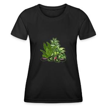 Hobby Gardener Légumes de jardin - T-shirt sport Femme - noir - Devant - AI Model Female 172 light (172cm)