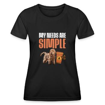 Cockapoo Dog - Women's Functional T-Shirt - black - Front - AI Model Female 172 light (172cm)