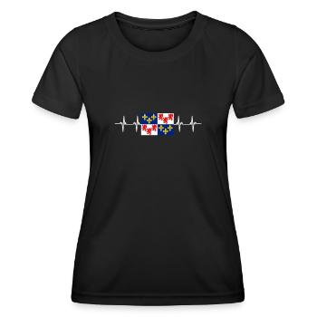 France Picardie - Frauen Funktions-T-Shirt - Schwarz - Vorne - AI Model Female 172 light (172cm)