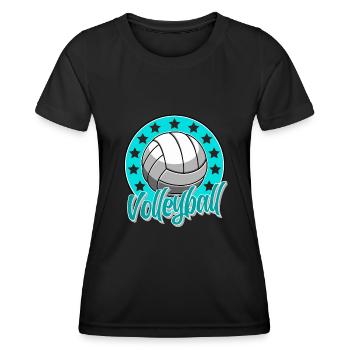 Volleyball - Women's Functional T-Shirt - black - Front - AI Model Female 172 light (172cm)