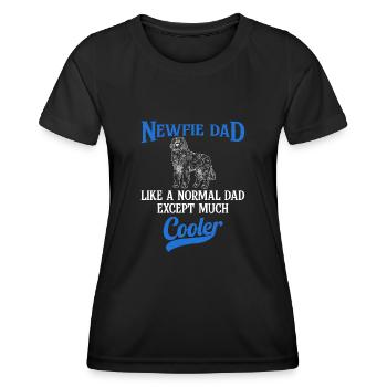 Terre-Neuve Chien de Terre-Neuve - T-shirt sport Femme - noir - Devant - AI Model Female 172 light (172cm)