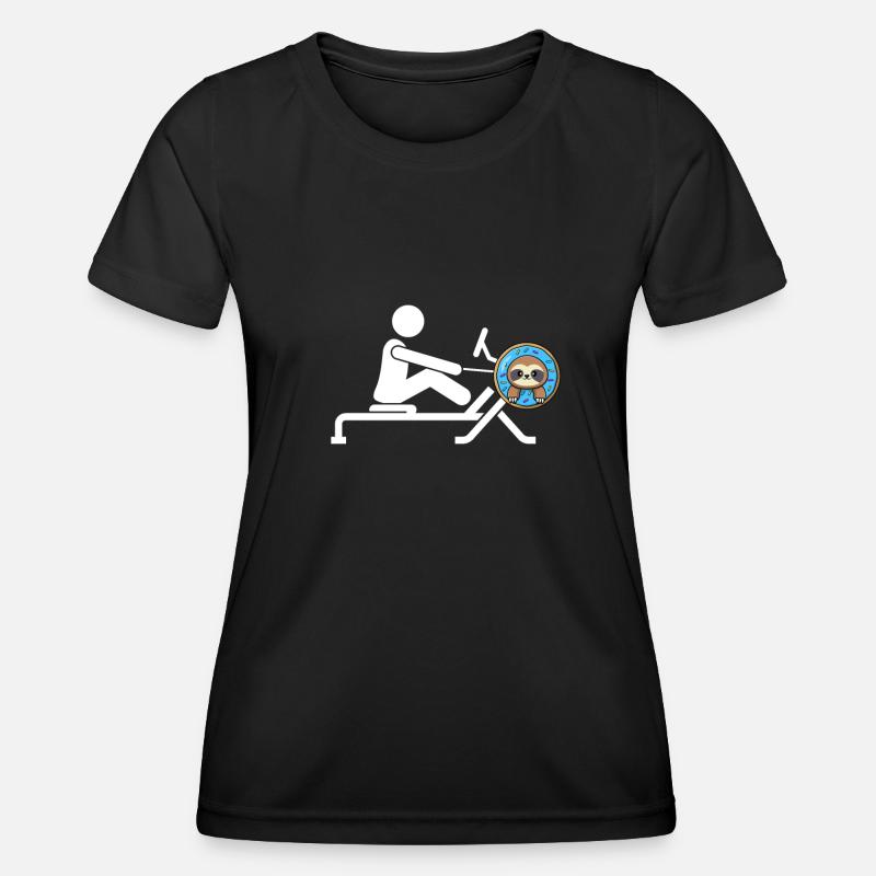 Erg Ergometer And Rowing Exercise Machine Rowing - Frauen Funktions-T-Shirt - Schwarz