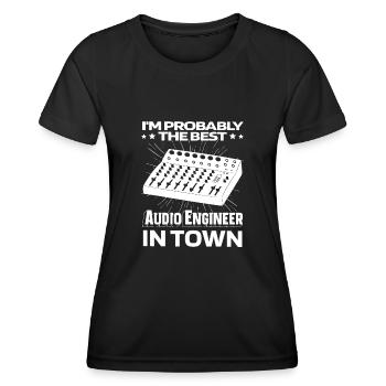 Sound Engineer Mixer - Women's Functional T-Shirt - black - Front - AI Model Female 172 light (172cm)