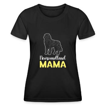 Terre-Neuve Chien de Terre-Neuve - T-shirt sport Femme - noir - Devant - AI Model Female 172 light (172cm)