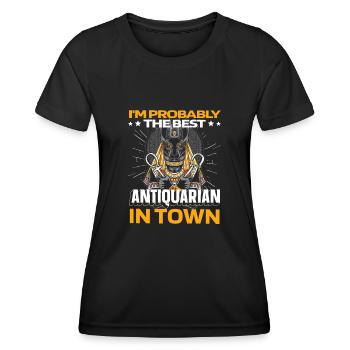 Antiquitäten Antiquitätenhändler Anubis - Frauen Funktions-T-Shirt - Schwarz - Vorne - AI Model Female 172 light (172cm)