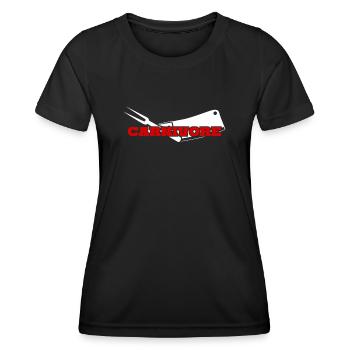 Butcher Carnivore Meat Grilling - Women's Functional T-Shirt - black - Front - AI Model Female 172 light (172cm)