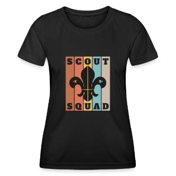 Scout Bakery Scouting Marchand de biscuits - T-shirt sport Femme - noir - Devant - AI Model Female 172 light (172cm)