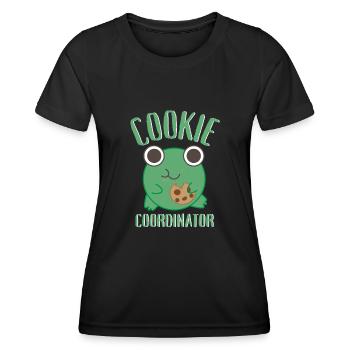 Scout Bakery Scouting Marchand de biscuits - T-shirt sport Femme - noir - Devant - AI Model Female 172 light (172cm)
