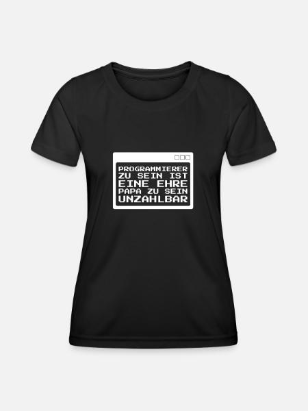 Developer Coder Programmer - Women's Functional T-Shirt - black