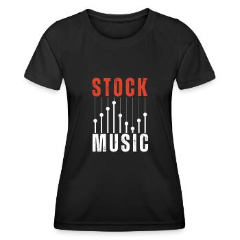 Sync Licensing Music Producer - Women's Functional T-Shirt - black - Front - AI Model Female 172 light (172cm)
