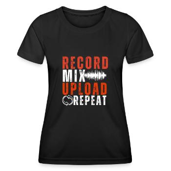 Sync Licensing Music Producer - Women's Functional T-Shirt - black - Front - AI Model Female 172 light (172cm)