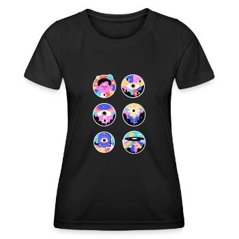 Psychedelic Research Volunteer - Women's Functional T-Shirt - black - Front - AI Model Female 172 light (172cm)