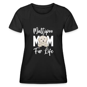 Maltipoo Dog - Women's Functional T-Shirt - black - Front - AI Model Female 172 light (172cm)