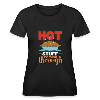 Apple pie - Women's Functional T-Shirt - black - Front - AI Model Female 172 light (172cm)