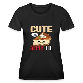 Apple pie - Women's Functional T-Shirt - black - Front - AI Model Female 172 light (172cm)