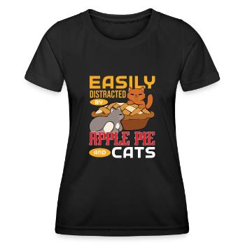 Apple pie - Women's Functional T-Shirt - black - Front - AI Model Female 172 light (172cm)