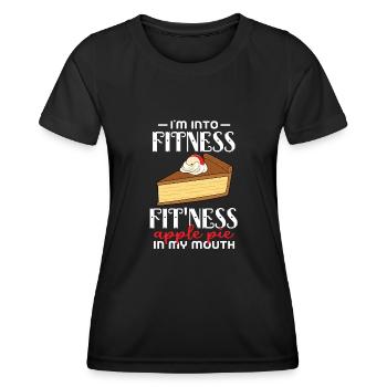 Apple pie - Women's Functional T-Shirt - black - Front - AI Model Female 172 light (172cm)