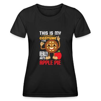 Apple pie - Women's Functional T-Shirt - black - Front - AI Model Female 172 light (172cm)