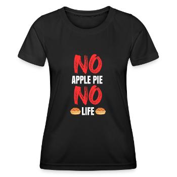 Apple pie - Women's Functional T-Shirt - black - Front - AI Model Female 172 light (172cm)