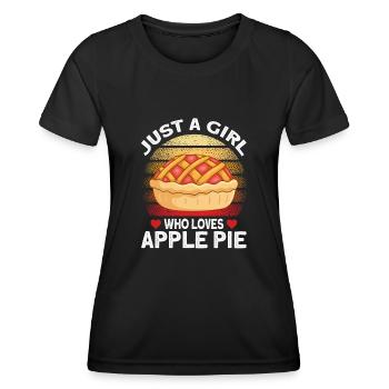 Apple pie - Women's Functional T-Shirt - black - Front - AI Model Female 172 light (172cm)