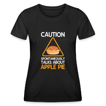 Apple pie - Women's Functional T-Shirt - black - Front - AI Model Female 172 light (172cm)
