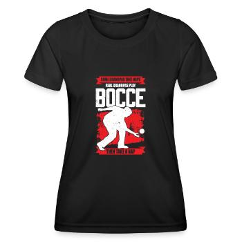 Pétanque Boule Pétanque Player Grandpa Gift - Women's Functional T-Shirt - black - Front - AI Model Female 172 light (172cm)